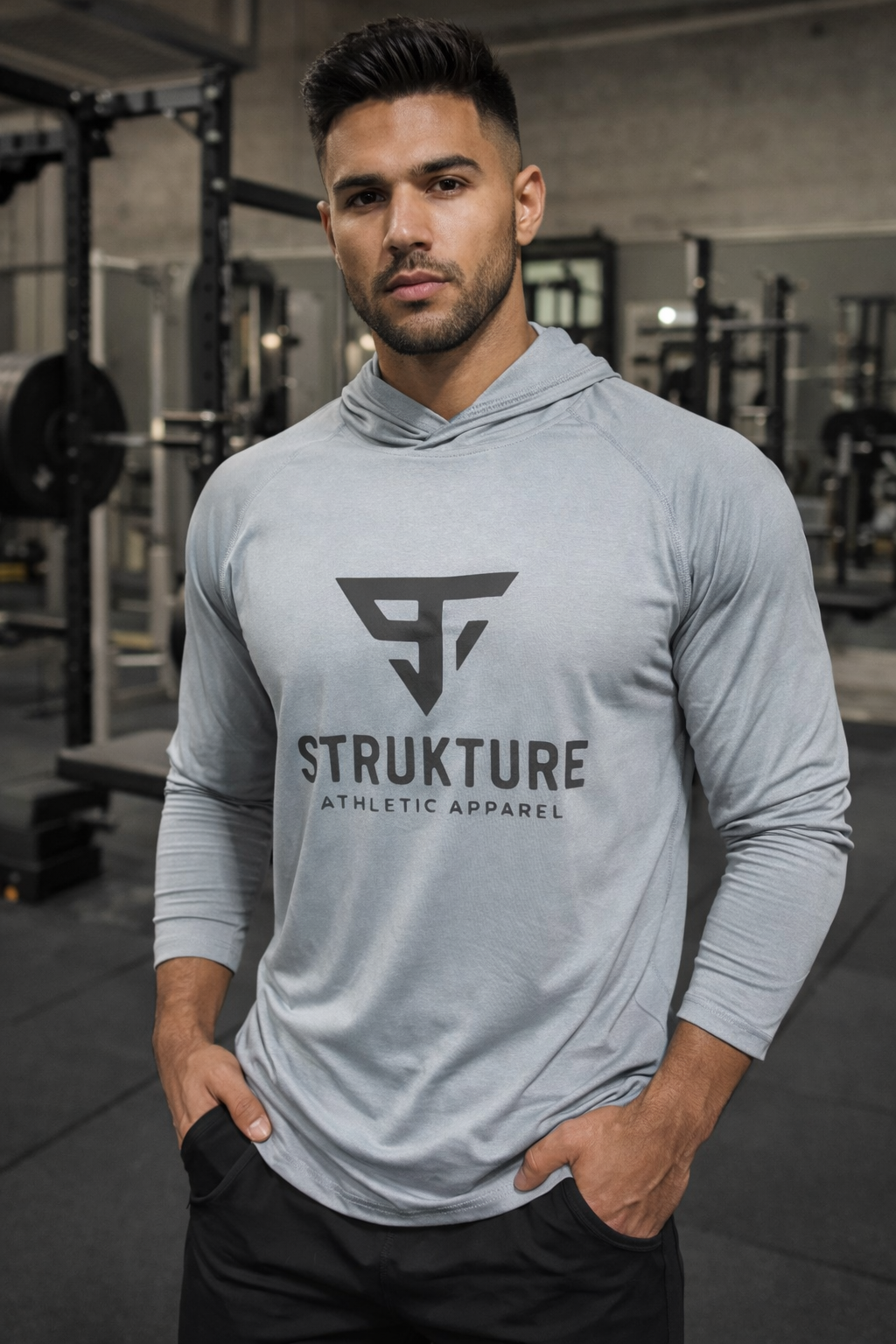 Struckture Long Sleeve Athletic  Hoodie