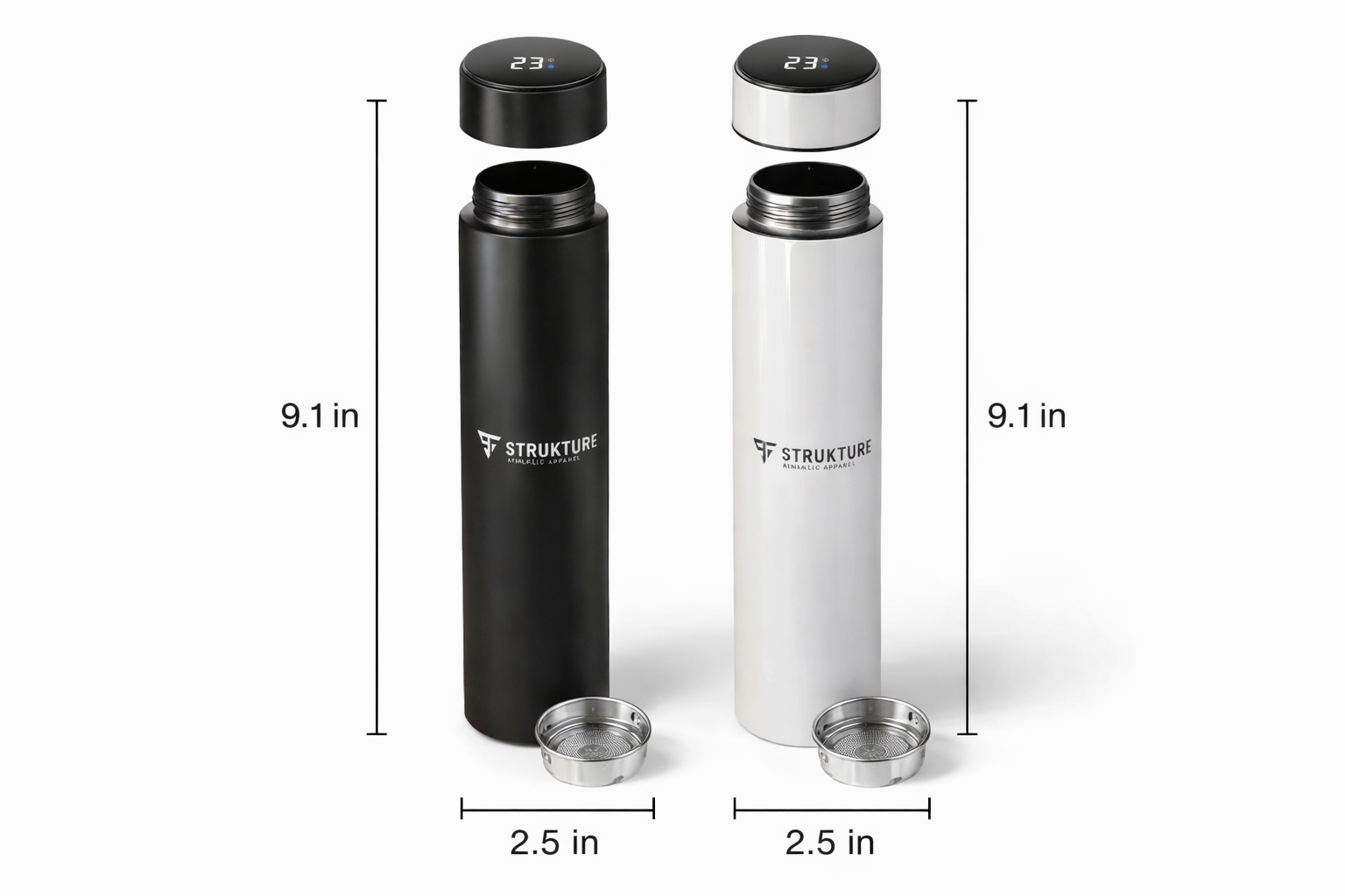 Strukture Smart Temperature Water Bottle